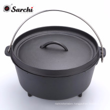 Outdoor cooking camping cast iron pot